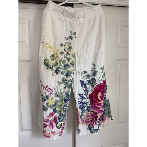 Pilcro by Anthropologie The Somerset Pull-On Pants: Printed Linen Cotton Edition - Picture 5 of 7